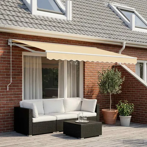 vidaXL Markisenbespannung Canvas Creme 4x3 m von vidaXL