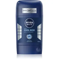NIVEA MEN Cool Kick Deo-Stick 50 ml - Deo für Männer, 50 ml, bietet langanhaltenden Schutz vor Körpergeruch und ein erfrischendes Gefühl. Speziell für Männerhaut entwickelt.