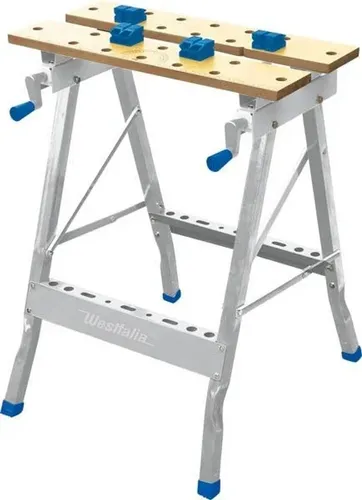 Westfalia Profi Spanntisch klappbar - 150 kg Tragkraft - Robuster klappbarer Spanntisch für Heimwerker und Profis, mit stabiler Konstruktion und 150 kg Tragkraft. Ideal für präzises Arbeiten und einfach zu transportieren.