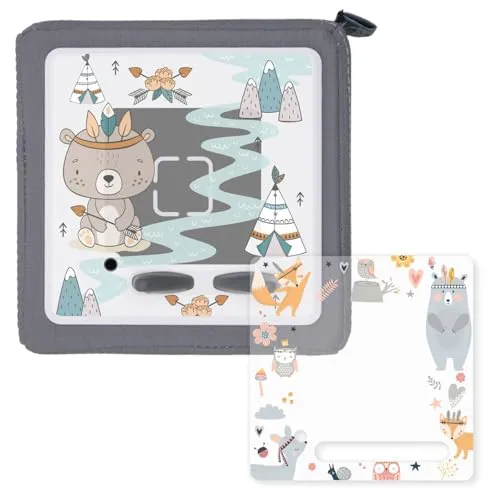 2er-Set Schutzfolie Schutzcover für Toniebox passgenau geschnitten selbstklebende Folie Indianer-Tiermotive kreatives Zubehör für Kinder - dv1168