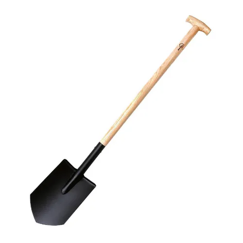 Spaten spitz siwitec Gartenspaten SG-310 - 118 cm mit Holzstiel - Gärtnerspaten aus Hartholz mit Kohlenstoffstahlklinge, ideal für präzises Arbeiten im Garten. Die Trittkante sorgt für zusätzlichen Komfort und Effizienz.
