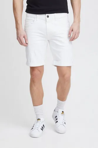 Indicode IDQuentin Herren Jeans Shorts - Stylische Denim Bermuda in Off-White - Kurze Jeans Shorts aus hochwertiger Baumwollmischung mit Stretch für besten Tragekomfort. Ideal für warme Tage, vielseitig kombinierbar und mit praktischen Eingriffstaschen.