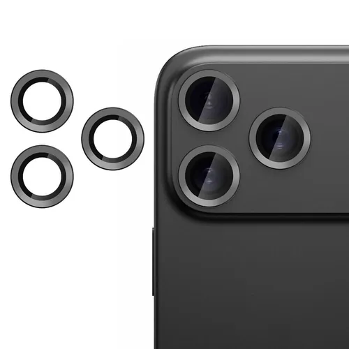 Produktbild 9H Kamera Schutzglas für Apple iPhone 17 Pro Ultra Dünn Anti-Fingerprint Schwarz
