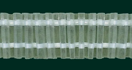 Ruther & Einenkel Universalband - Falte an Falte - Reihband, 50 mm, transparent, VAR. / Aufmachung 10 m