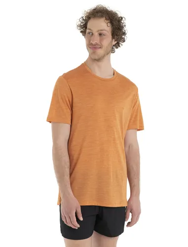 Icebreaker Funktions-Tshirt Sphere II SS - Merinowolle, Cool-Lite - orange Herren, Größe: M - Leichtes und atmungsaktives T-Shirt für Herren, ideal für Reisen. Cool-Lite-Technologie sorgt für optimalen Feuchtigkeitsabtransport und hohen Tragekomfort. Versetzte Schulternähte verhindern Druckstellen. Größen: S-XXL.