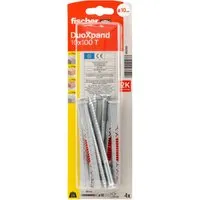 Fischer Langschaftdübel DuoXpand T Senkkopfschraube 10 mm x 100 mm 4 Stück