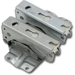 Ersatzteil - Türscharniere (komplettes 2-teiliges Set unterem und oberem Scharnier) - Bosch siemens, neff, scholtes, gaggenau, viva, balay, junker