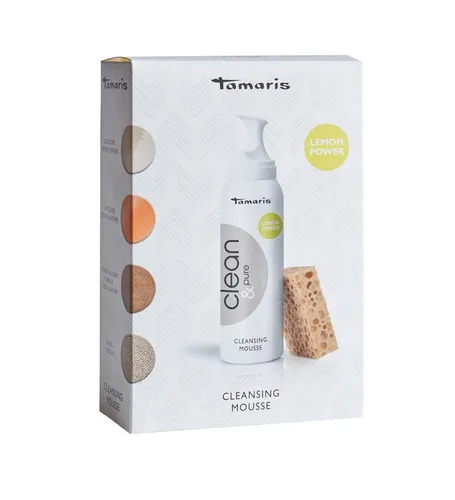Tamaris Schuhputzbürste Clean & Pure - Cleansing Mousse 125 ml - Reinigungsschaum mit Schwamm, (2-tlg)