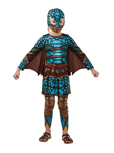 Rubie's 300005 9–10 How to Train your Dragon Fancy Dress, Jungen, mehrfarbig Karneval