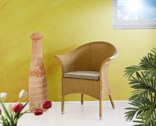 CHARLOTTE Loomsessel mit Sitzkissen – Natur in beige von Sedex