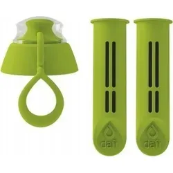 Dafi Flaschenfiltereinsatz Limette 2 Stück + Verschluss - Grün