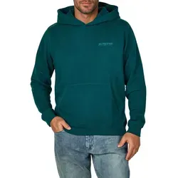 Jack & Jones Hoodie Herren Relaxed Fit mit Print JWHINTERLUDE SWEAT HOOD Relaxed Fit Deep Blau S