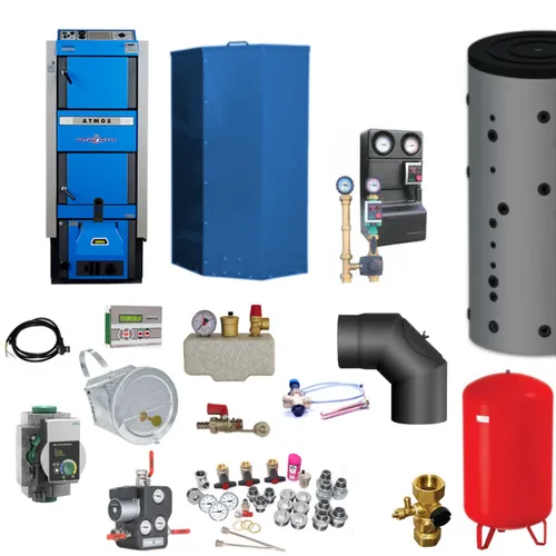 ATMOS Kombikessel DC25GSP | Pelletkessel/Holzvergaser 25 kW