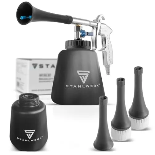 STAHLWERK Druckluft-Reinigungspistole RP-90 ST - Druckluftpistole mit Tornado-Effekt, ideal zum mühelosen Reinigen von Kfz-Innenräumen und anderen Oberflächen. 7 Jahre Garantie für höchste Qualität und Zuverlässigkeit.