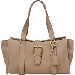 Marc O'Polo Cleo M Shopper - Damen - braun 5000010938-1740 - Eleganter Marc O'Polo Cleo M Shopper aus hochwertigem, aufgerautem Kalbsleder in earthy taupe, ideal für stilvolle Auftritte und praktische Nutzung.