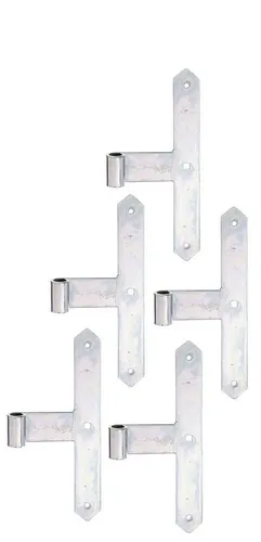 Alberts Ladenband Alberts 844929 Tor-Mittelband, feuerverzinkt, spitze Form, zum Aufschr, Alberts 5x Tor-Mittelband, 300 x 40 / Ø16 mm