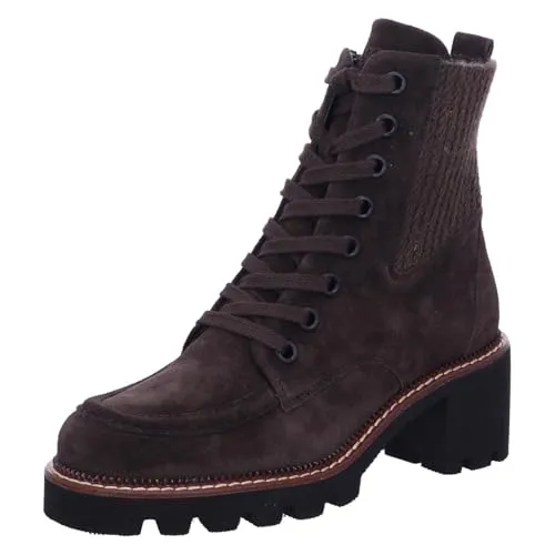 Paul Green Schnürstiefel Braun Damen - Wanderschuhe mit bequemem Blockabsatz und hochwertigem Leder, ideal für Freizeitaktivitäten und lange Spaziergänge.