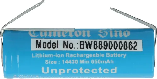 vhbw Akku kompatibel mit Philips SC5260, SC5375 elektrische Gesichtsreinigungsbürste (650 mAh, 3,7 V, Li-Ion)