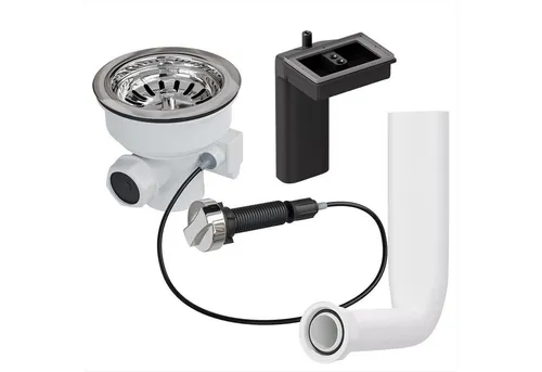 Siebkorbventil Ø 114 mm mit Abtropf-Überlauf-Set