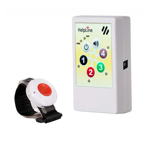 HelpLine by Eiflaender & Soehne Helpline 2 Hausnotruf Alarmanlage (Angenehme Ruftonmelodien, 4 verschiedene Kanäle programmierbar)