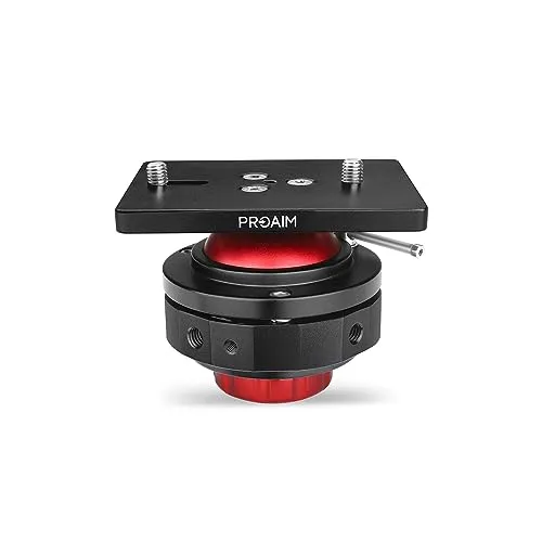 PROAIM Camera Support Leveling Base Comes with Mitchell & 3/20.3 cm Base Mount Payload up to 30kg/66lb Swivel 360° with Inclination of up to 27° (P-LB1-01)