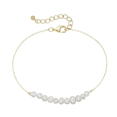 Smart Jewel Armband Armband mit Süßwasser-Perlen, Silber 925