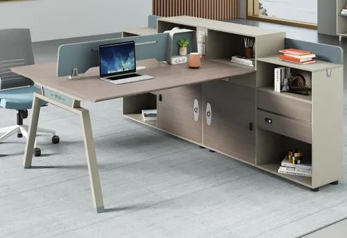 Teamarbeitsplatz Bürotisch - Modernes Schreibtischsystem für Co-Working - Schreibtische & Computermöbel: Moderner Bürotisch mit großzügigen Maßen 154 x 212 cm, ideal für Teamarbeit und Home Office, 2 Jahre Herstellergarantie.