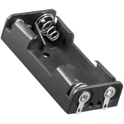 AccuCell Batteriehalter für 2x AAA Micro LR03 Abmessungen 53x24,5x13mm mit Lötfahnen U-Form
