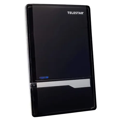 Telestar DVB-T/T2 Flachantenne 35dB - Aktive DVB-T/T2 Flachantenne mit 35dB Verstärkung, ideal für den Innenbereich und sorgt für optimalen Empfang auch bei schwachem Signal.