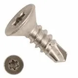 Bohrschrauben 3,9 x 32 mm selbstschneidend verzinkt Senkkopf Torx T20 DIN 7504 PT Blechschrauben 100 Stück