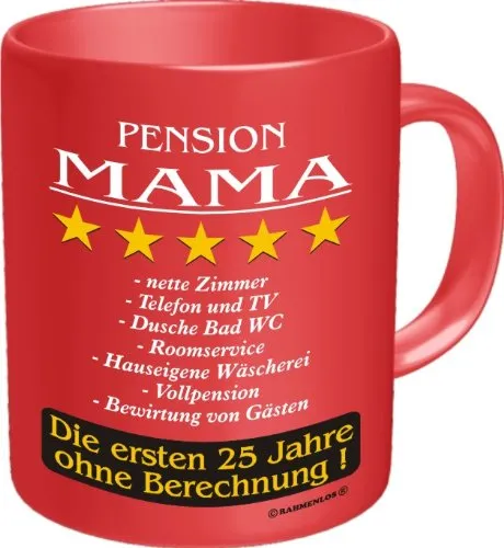 Pfiffig-Wohnen Kaffeetasse - Pension Mama