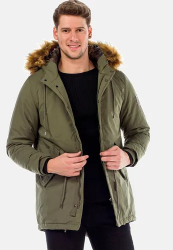 Cipo & Baxx Winterjacke Jacke mit Kordelzug zur Taillierung, CM150