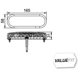 Hella Heckleuchte HELLA VALUEFIT 2SD 357 022-011