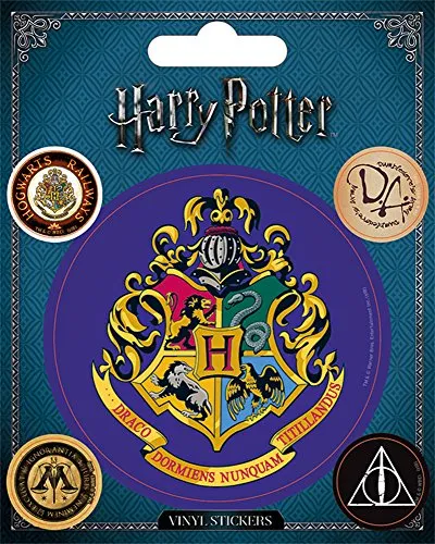 Harry Potter - Hogwarts Symbols - Stickerset Set 5 Sticker Aufkleber - Magie Fantasy