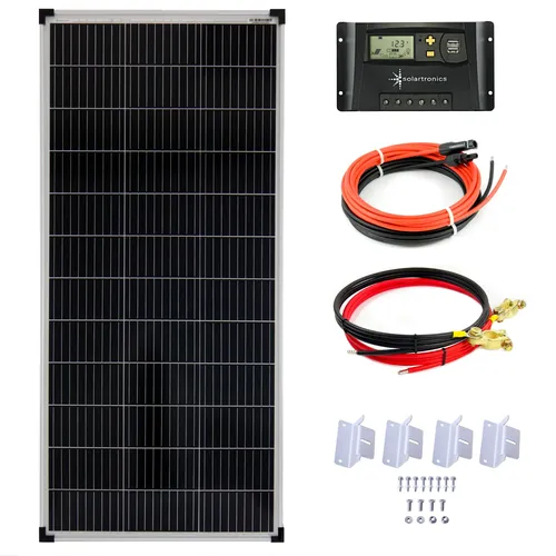 Watt 12V Solar Set mit 20A Laderegler und Montagewinkel