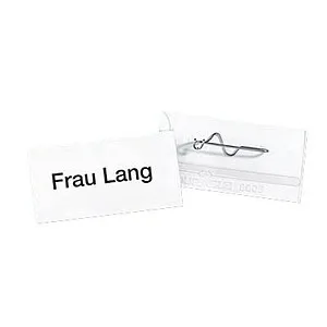 DURABLE Namensschilder mit Nadel 6,0 x 3,0 cm, 10 St.