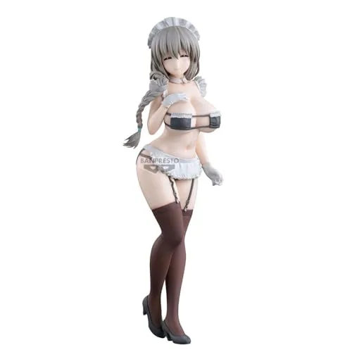 Banpresto Uzaki Tsuki - Uzaki-Chan Wants to Hang Out! Actionfigur - Menschen-Spielfiguren, handgefertigte PVC-Figur, 27 cm groß, ideal für Anime-Fans und Sammler, kommt in umweltfreundlicher Verpackung mit Basisständer.