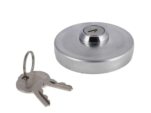 Produktbild Tankdeckel mit Schloss Ø40mm, Aluminium poliert