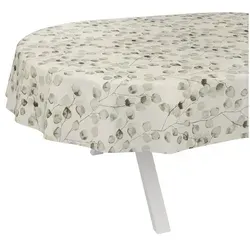 ANRO Wachstuch Tischdecke Eukalyptus 240x140 cm in türkis von ANRO