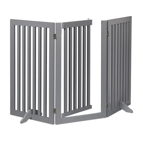 Faltbares Absperrgitter für Hunde und Treppen - Tür- & Treppenschutzgitter mit bohrloser Montage, ideal für eine Breite von über 140 cm und Höhe von 81-100 cm. Sicherer Schutz für Ihr Zuhause!