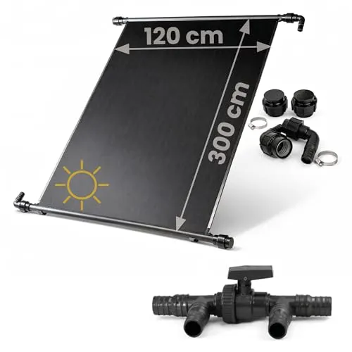 HAF Pool-Solarkollektor 300x120cm für Poolheizung - Genießen Sie warme Pooltemperaturen mit dem HAF Solarkollektor! Ideal für Pools bis 20m³, einfach zu installieren und ohne Stromkosten. Verlängern Sie Ihre Badesaison mit nachhaltiger Sonnenenergie!