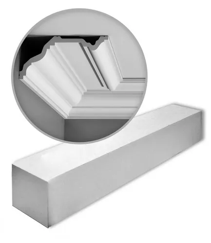 Orac Decor Eckprofil C332 Zierleisten Set mit 10 Stücken - 20 m - Hochwertige Zierleisten aus Purotouch®, ideal für Innen- und Außenbereich. Leicht und robust, perfekt für individuelle Dekorationen. Einfach zu verarbeiten mit passendem Kleber.