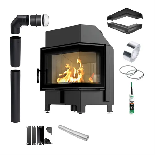 Kamin KRATKI ZIBI ECO 9,9 kW Ø 180 rechteckig