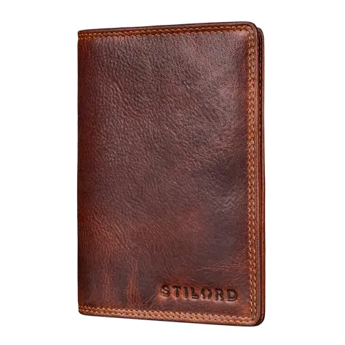 STILORD 'Dima' Kartenetui aus Leder mit RFID Schutz - Kreditkartenhülle für Herren, multifunktional mit Platz für bis zu 6 Karten und Schutz vor Datendiebstahl, ideal für unterwegs.