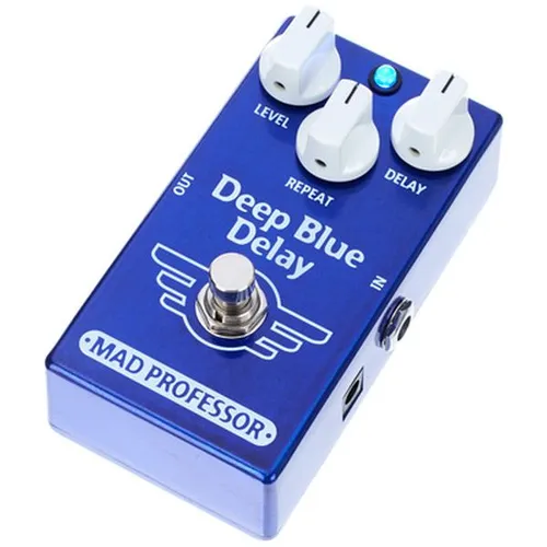 Mad Professor Deep Blue Delay Factory - Ambient Delay Pedal - Delays, Echos & Reverb Effekte, BJF Design für hochwertige Klangverzögerung, ideal für atmosphärische Sounds mit Delayzeiten von 25 bis 450 mS.
