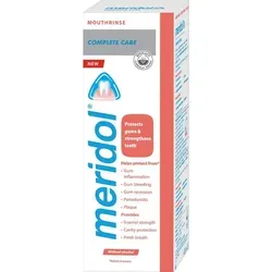 Meridol Complete Protection Mundspülung 400ml - Zahnpflegeartikel mit speziellen Wirkstoffen gegen Zahnfleischbluten. Schützt effektiv vor Plaque und stärkt den Zahnschmelz für gesunde Zähne und frischen Atem.