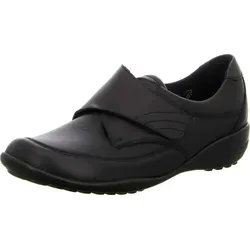 Waldläufer KATJA-SOFT Halbschuh mit Klettverschluss - Damenhalbschuh in schwarz mit OrthoTritt®-Technologie für optimalen Laufkomfort. Ideal für empfindliche Füße, herausnehmbares Fußbett und flexible Laufsohle.