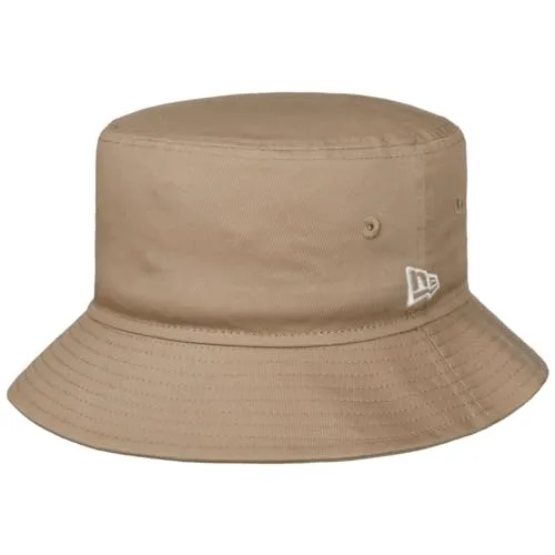New Era Uni Essential Tapered Bucket Stoffhut Fischerhut Baumwollhut Sommerhut Sonnenhut Damen/Herren - Winter Herbst Frühjahr Sommer Frühling-Sommer Herbst-Winter - S (55-56 cm) beige