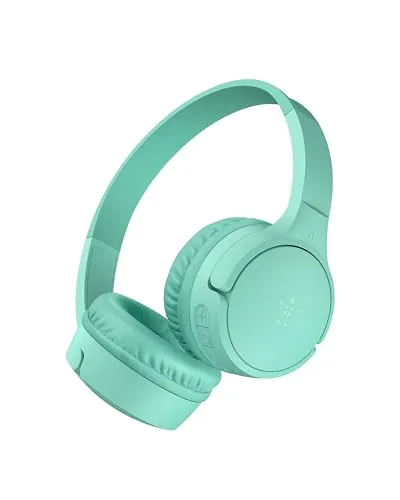 Belkin SoundForm Mini Kinderkopfhörer - Over-Ear-Kopfhörer mit 30 Std. Wiedergabe, integriertem Mikrofon und Lautstärkebegrenzung für sicheren Hörgenuss – ideal für Kinder und kompatibel mit iPhone, iPad und Galaxy.