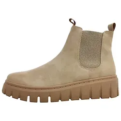 Marco Tozzi Damen Chelsea-Stiefel 2-25444-45, Taupe, 36 EU - Wanderschuhe mit innovativer Feel Me Sohle für höchsten Tragekomfort, leicht und strapazierfähig – ideal für stilvolle Outdoor-Abenteuer.